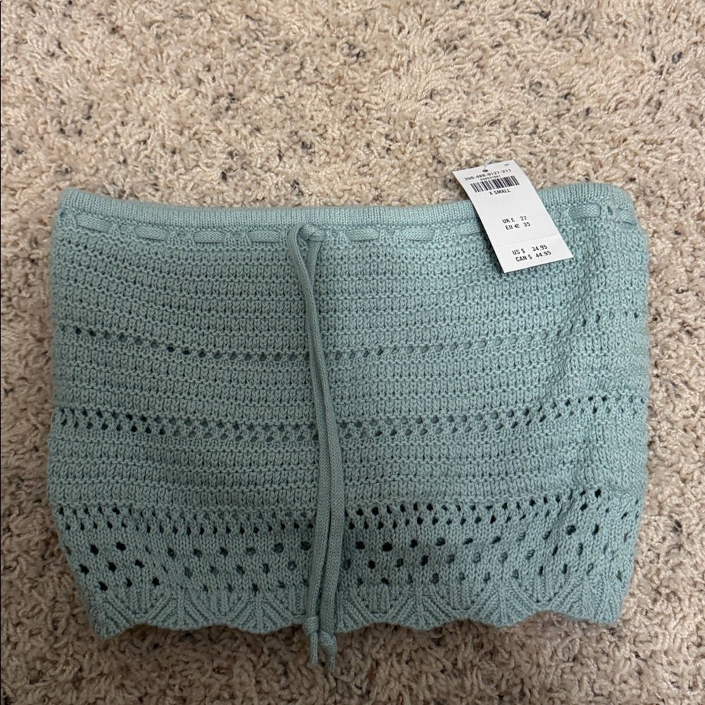 Hollister. Crochet Knit Tube Top Sz XS
